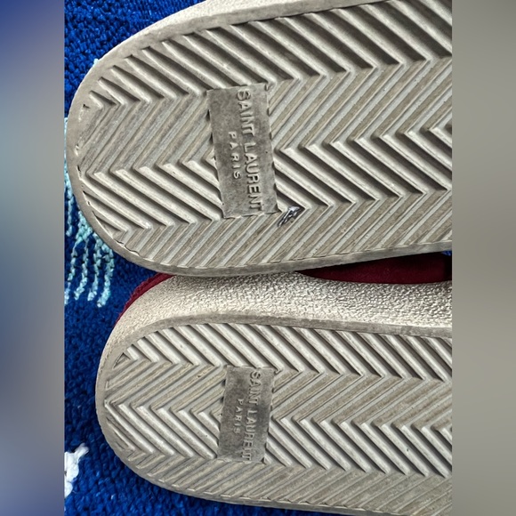 Saint Laurent Court Low Trainers in Red - Picture 10 of 10
